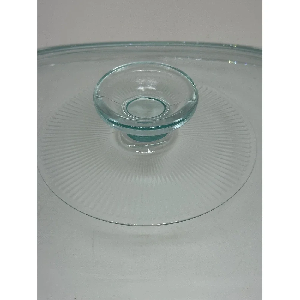 VTG Pyrex Casserole Lid Clear Glass Oval Replacement DC 1.5 C 17 10.25